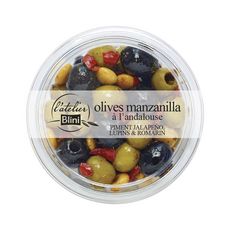 L'ATELIER BLINI Olives manzanilla à l'andalouse 150g