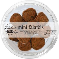L'ATELIER BLINI Mini falafels pois chiches carottes et coriandre 10 pièces 125g