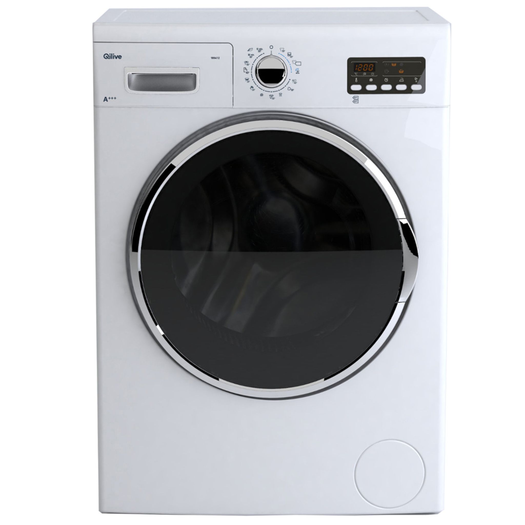 QILIVE Lave linge hublot Q.6855 600082843, 10 kg, 1400 T/min pas cher 