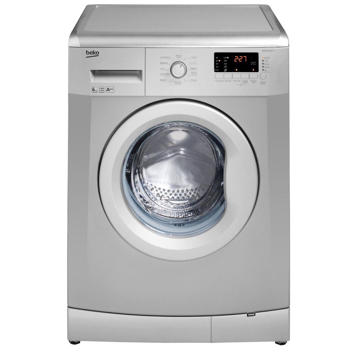 BEKO Lave-linge hublot WMB61021Y, 6 Kg, 1000 T/min pas cher 