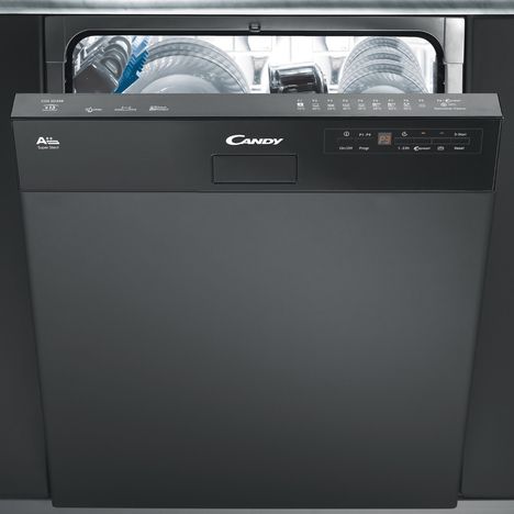 CANDY Lave-vaisselle semi encastrable CDS2D35B, 13 Couverts, 60 cm, 46 dB,  10 Programmes pas cher 
