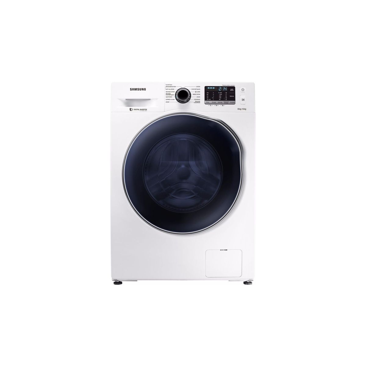 SAMSUNG Lave-linge séchant WD80J5430AW - 8 Kg Lavage - 6 Kg