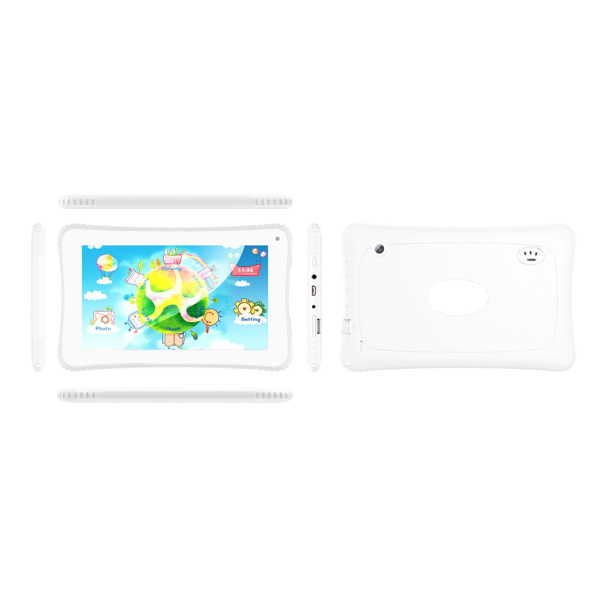 QILIVE Tablette tactile 899827 Blanc + Housse Spiderman Blanc pas