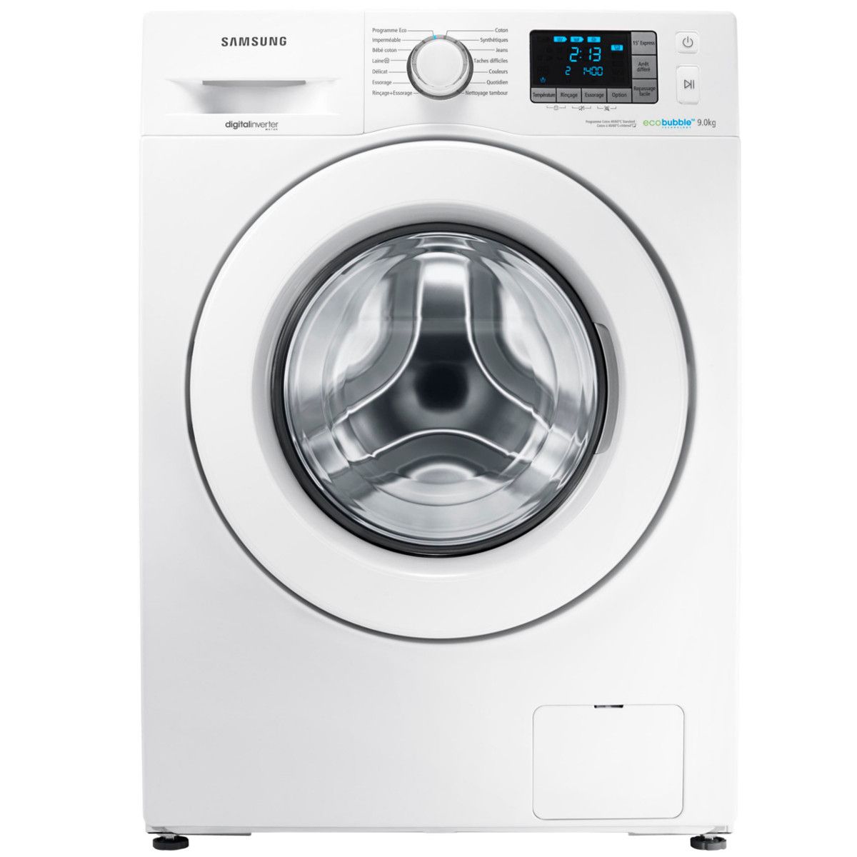 SAMSUNG Lave-linge hublot WF90F5E3U4W, 9 Kg, 1400 T/min pas cher