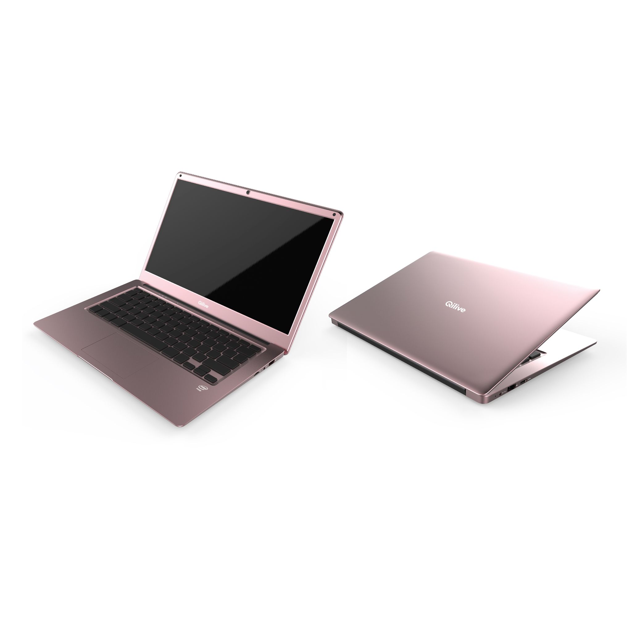 Ordinateur portable multilingue Windows 10, rose rose 