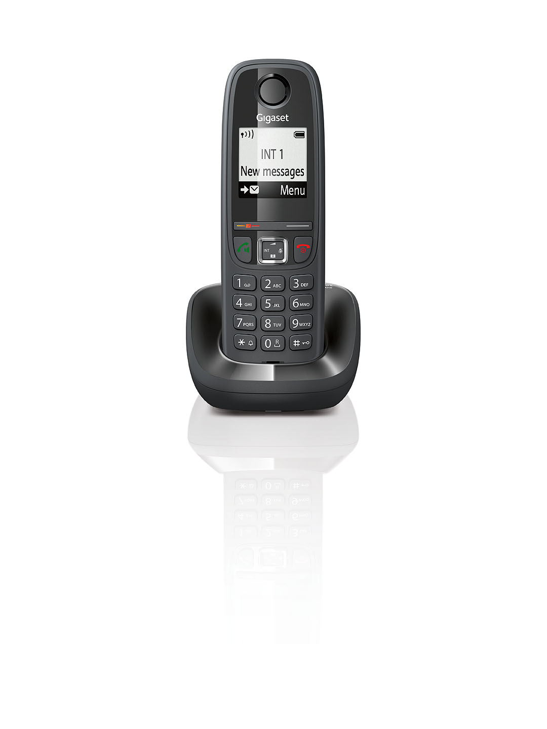 ② Gigaset Siemens Téléphone sans fil AS 405, noir — Téléphones