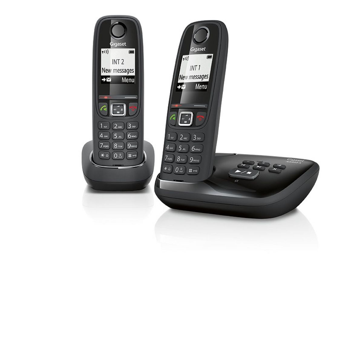 GIGASET Téléphone sans fil DUO - AS405 - Noir pas cher 