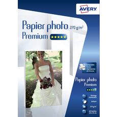 AVERY Papier photo Premium 270g/m² A6 C2453-40