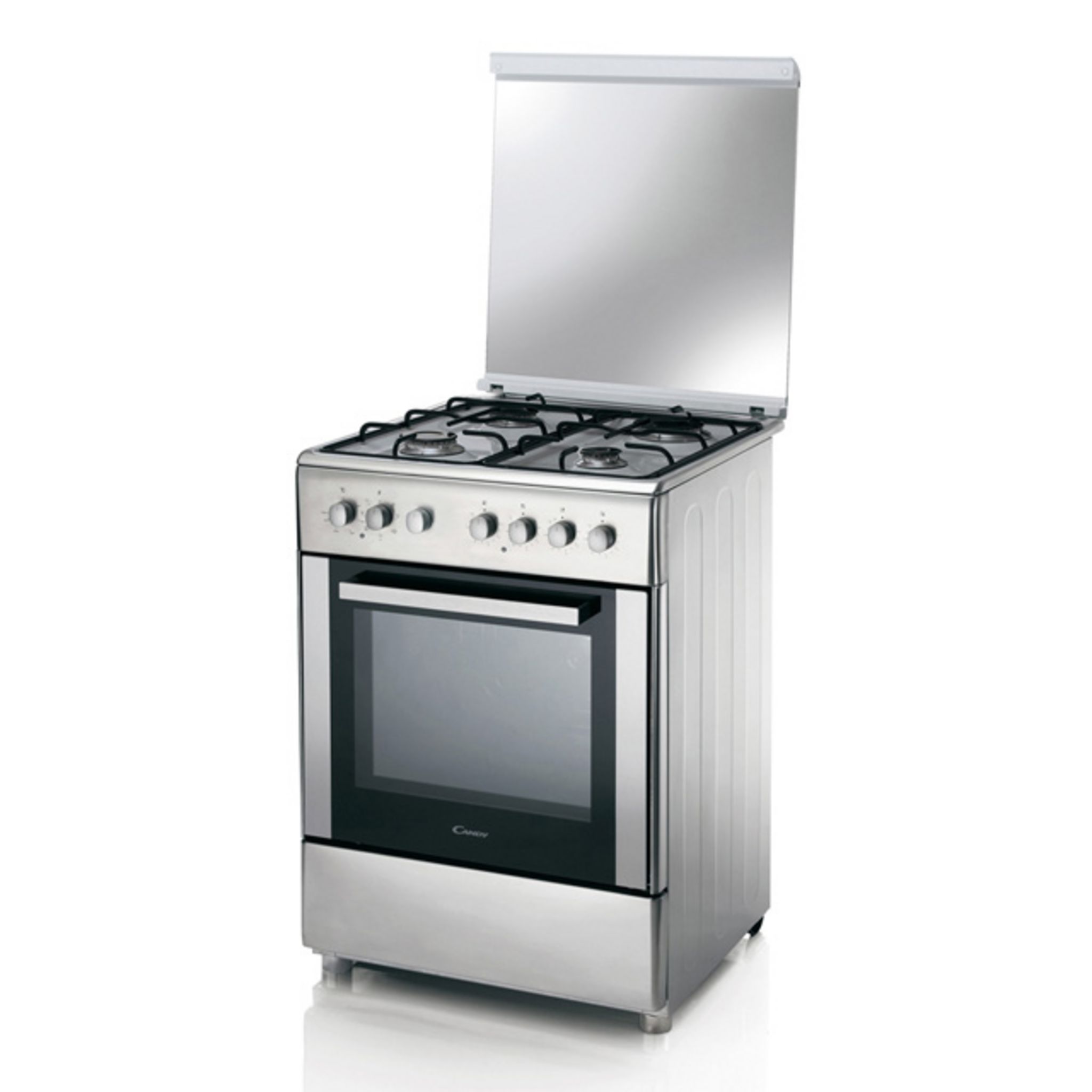 Cuisinière mixte 4 foyers blanc - CANDY - CME660CMW/E 