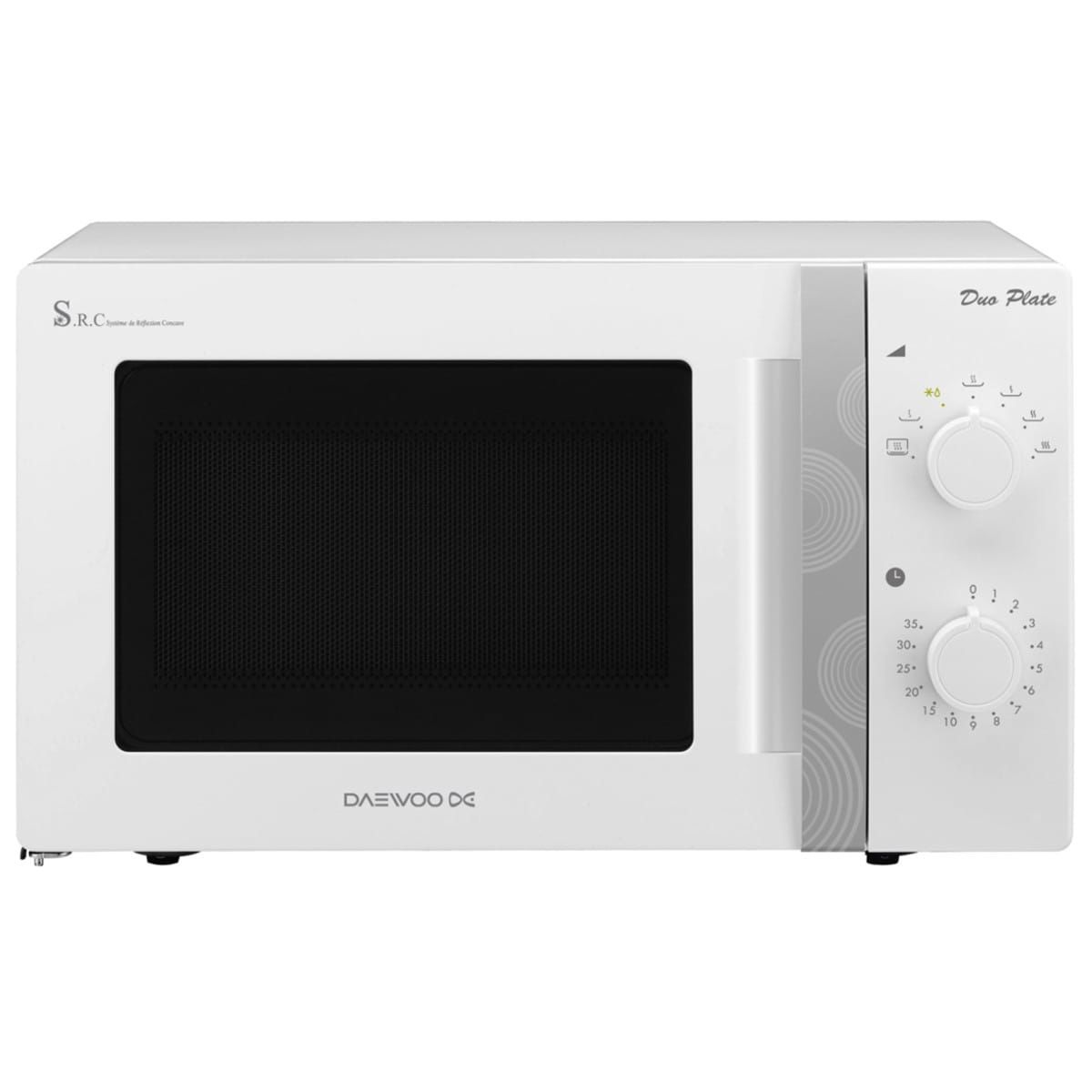 Daewoo KOR-5A17W, Comptoir, Micro-ondes uniquement, 15 L, 500 W, Rotatif,  Blanc - Cdiscount Electroménager