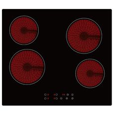 LIMIT Table de cuisson vitrocéramique LIVK60C, 60 cm, 4 Foyers radiants