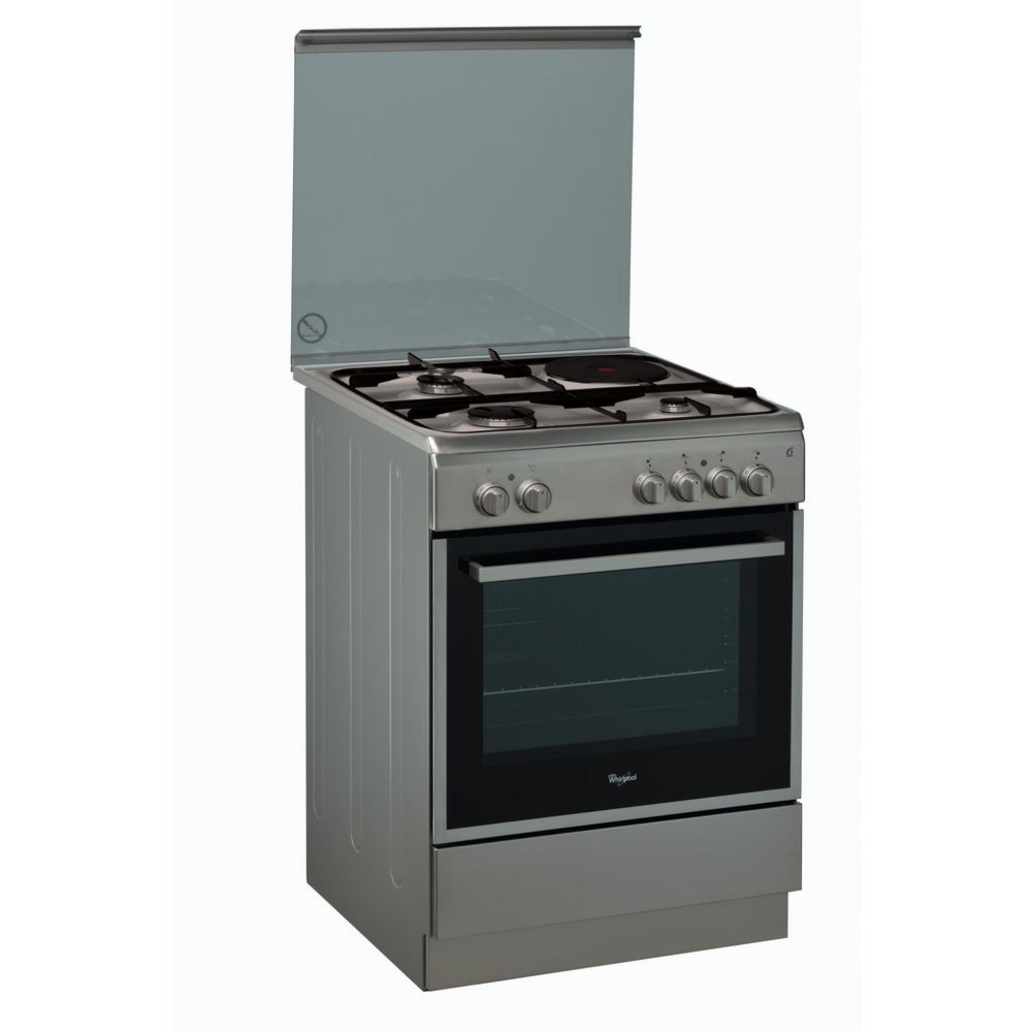 Cuisinière mixte 4 foyers gaz + four électrique 60 cm - SCG631CBW