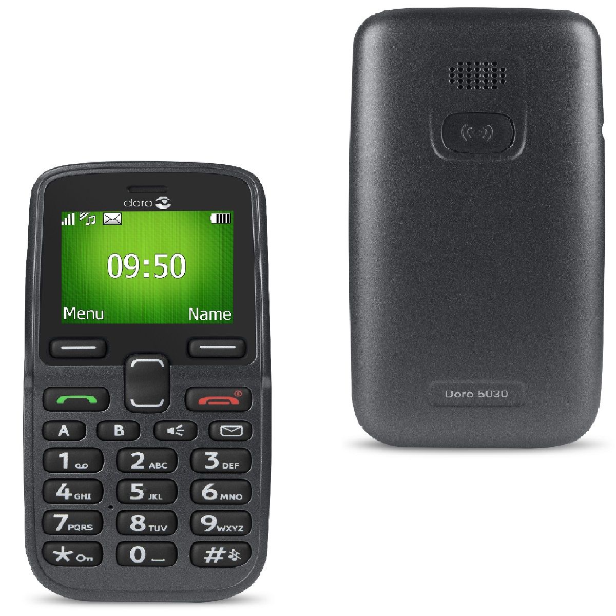 DORO Téléphone portable PHONEEASY 5030 - Noir pas cher - Auchan.fr