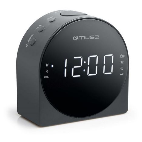 MUSE Radio réveil Noir M 185 CR MUSE Radio réveil Noir M 185 CR