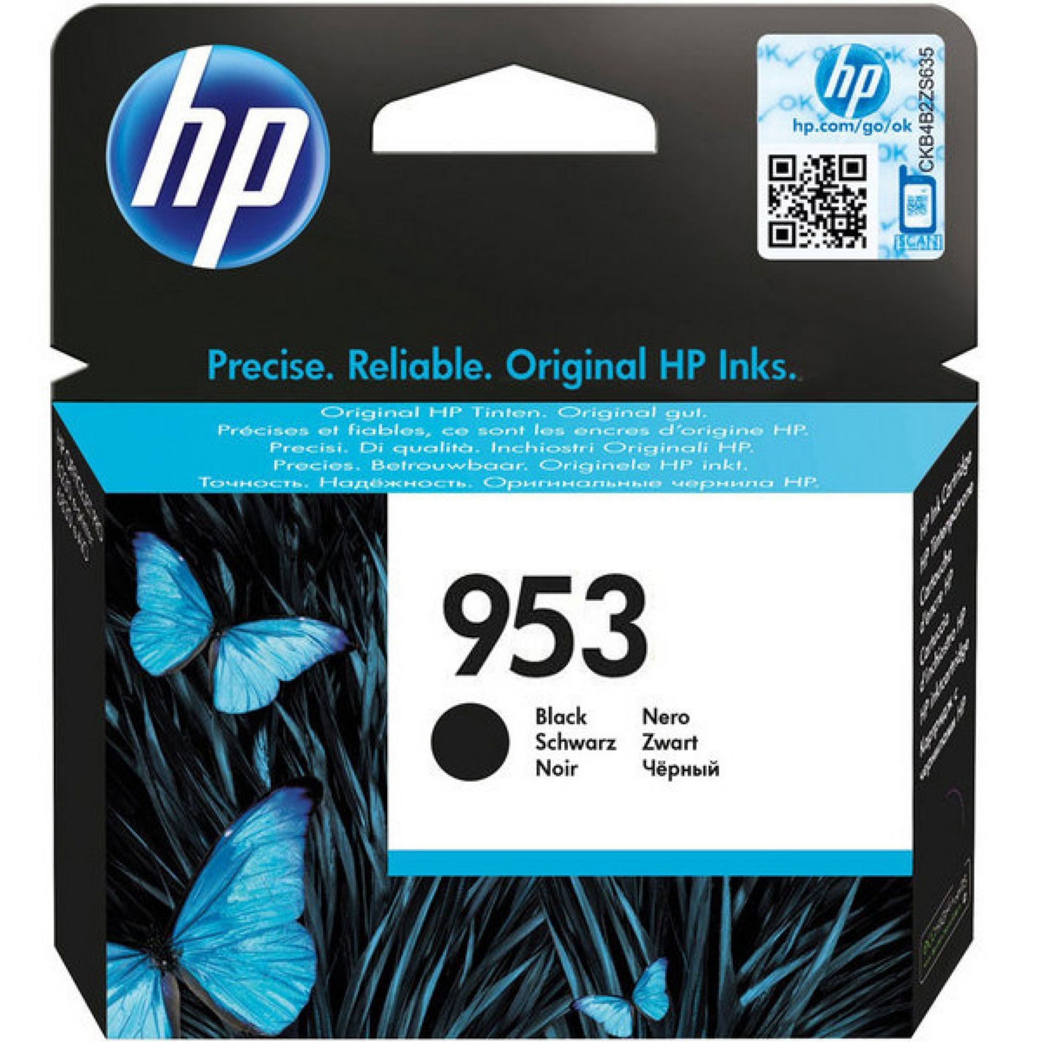 Cartouche HP 953 Noir D'encre D'origine