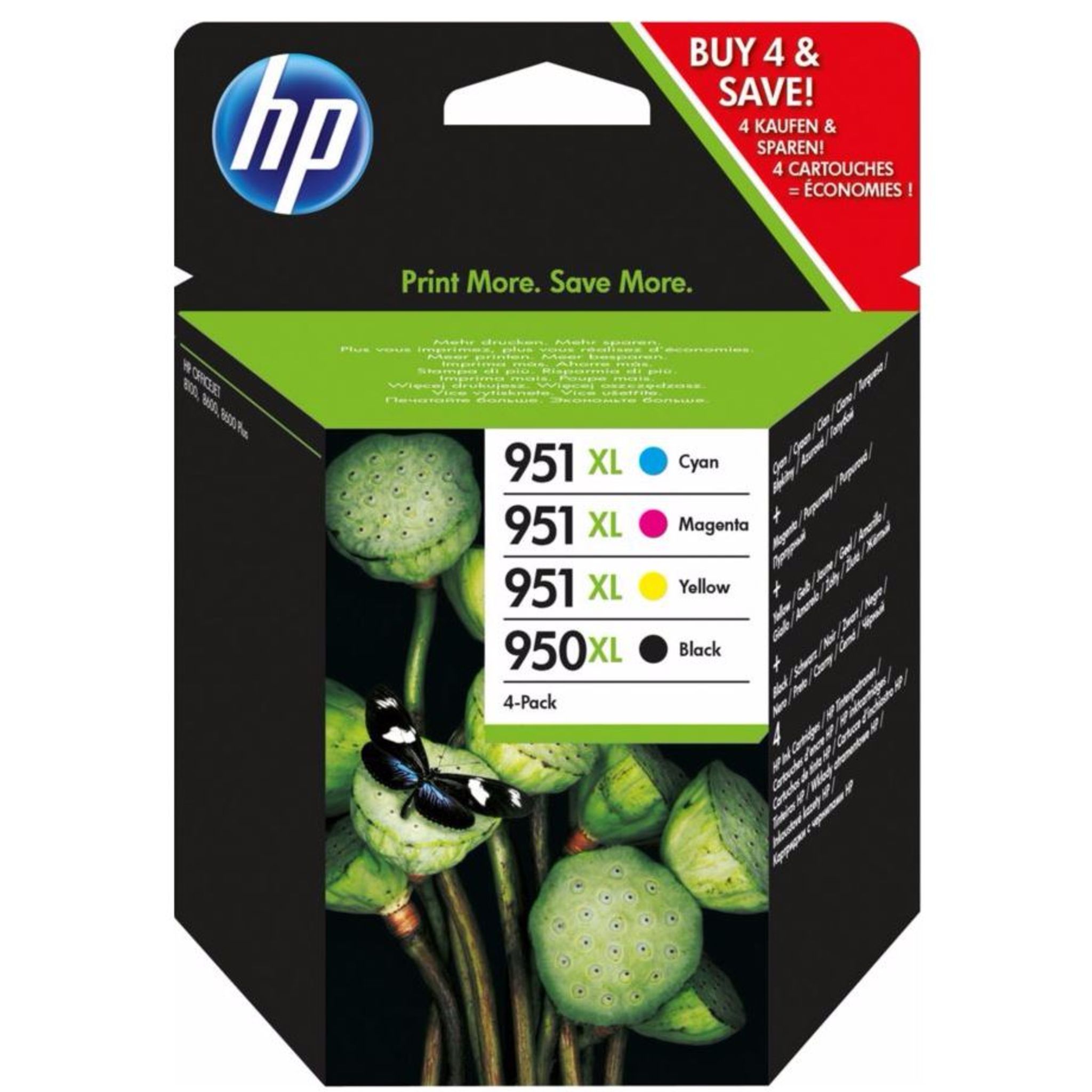 HP 302 Pack de 2 cartouches d'encre, noire et Cyan, Magenta, Jaune,  authentiques (X4D37AE) : : Informatique