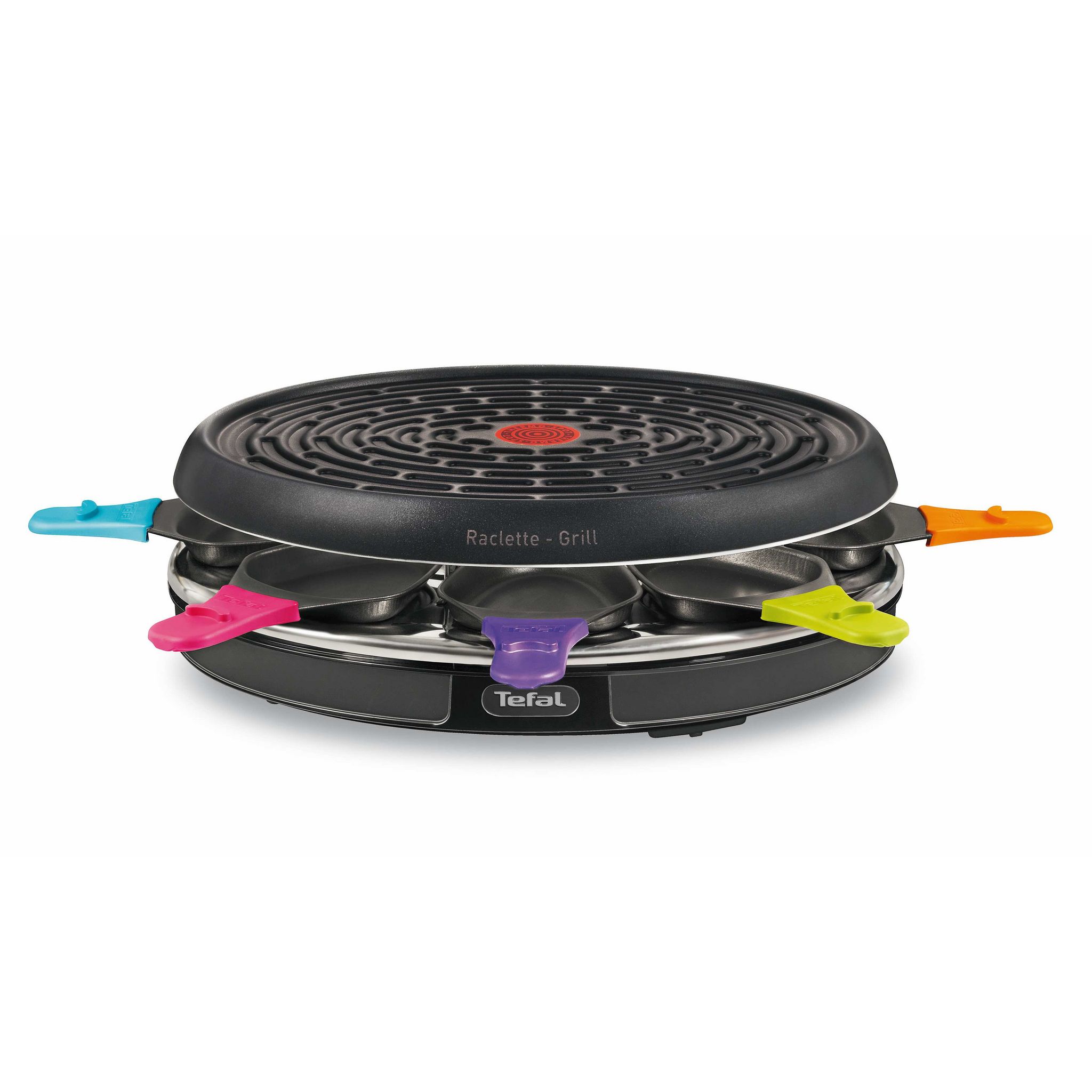 TEFAL Raclette Gril RE130812 Multicolor, 1050W, 8 personnes pas cher 