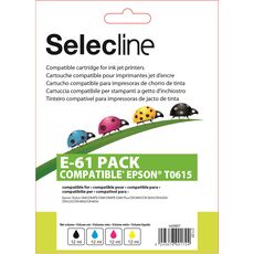 SELECLINE Cartouche 4 Couleurs E-61 PACK