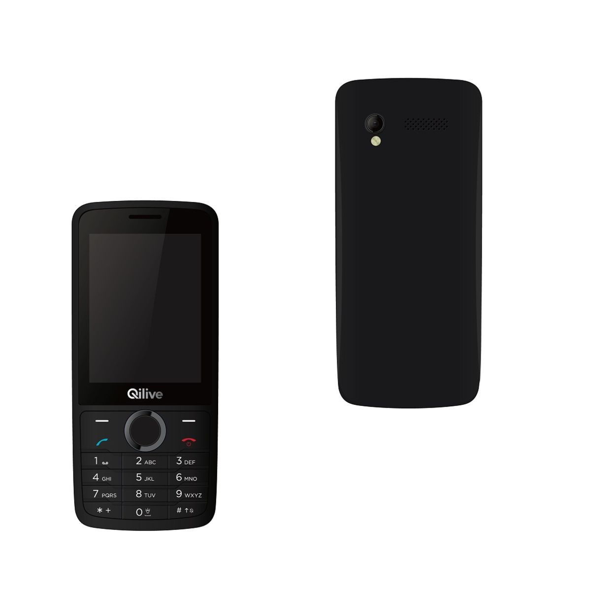 QILIVE Téléphone portable Senior 891226 Noir pas cher 