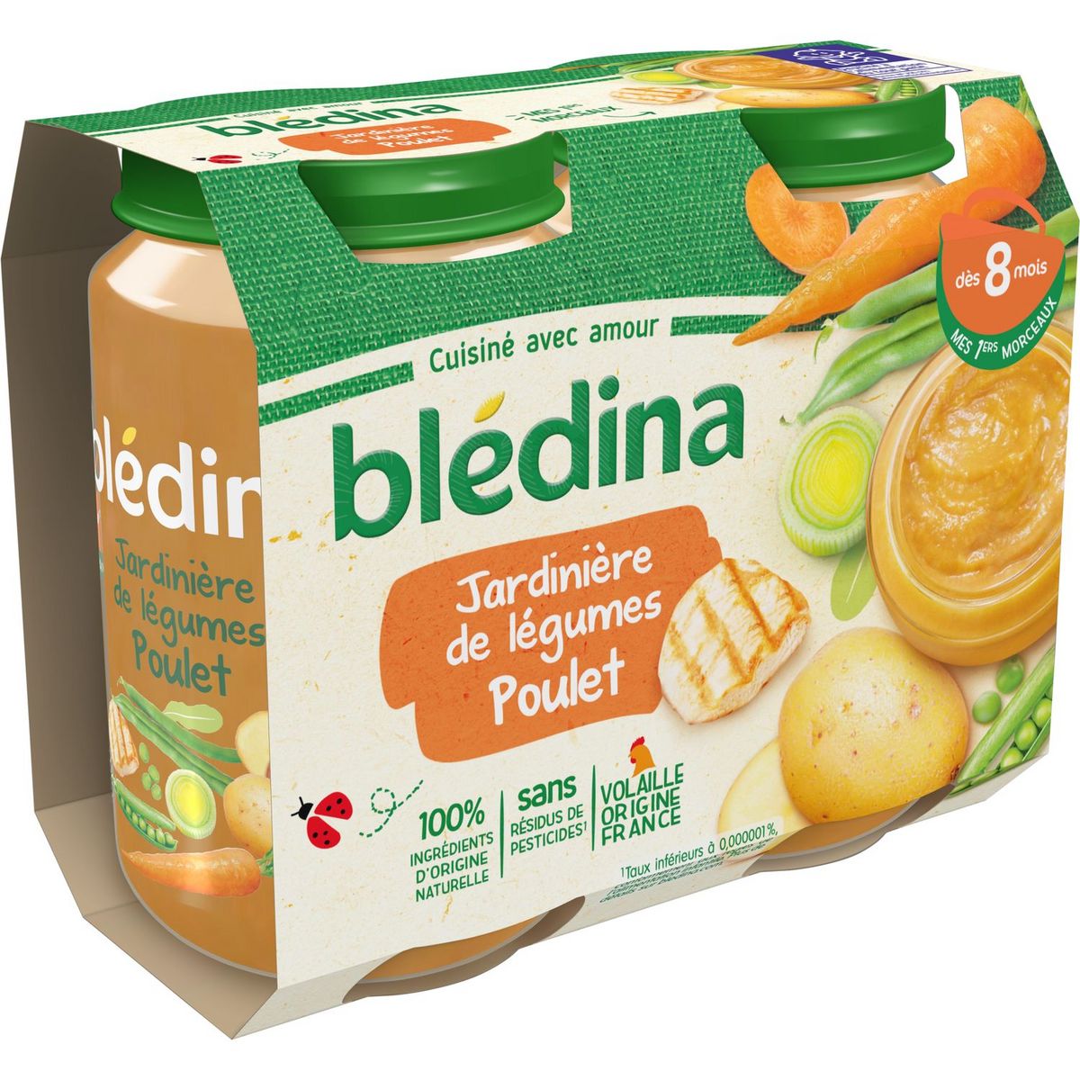 Repas bébé dés 8 mois assortiment BLEDINA