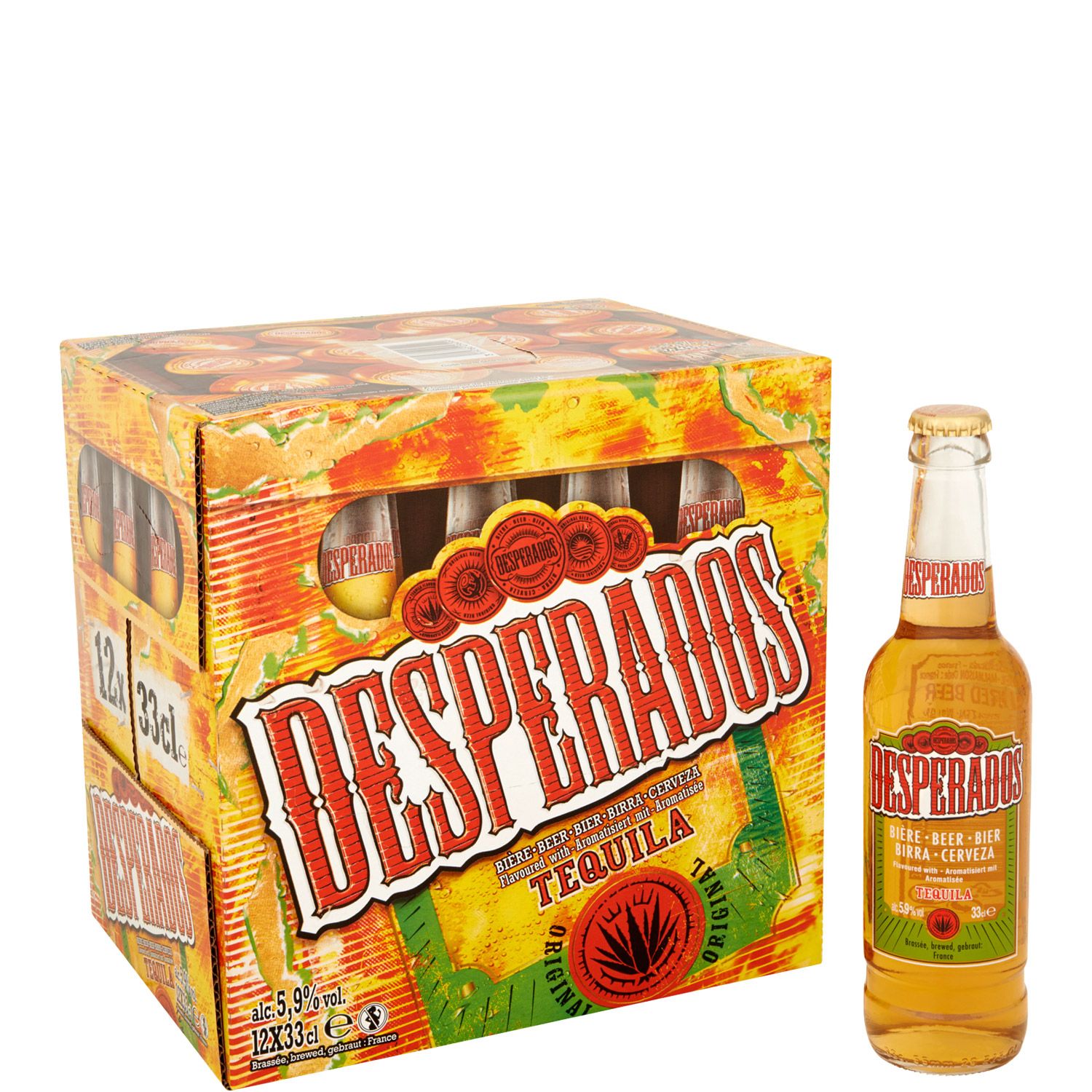 Tequila - Bière arômatisée - Desperados - 33 cl