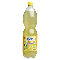 AUCHAN Soda citron sans conservateur 1,5l