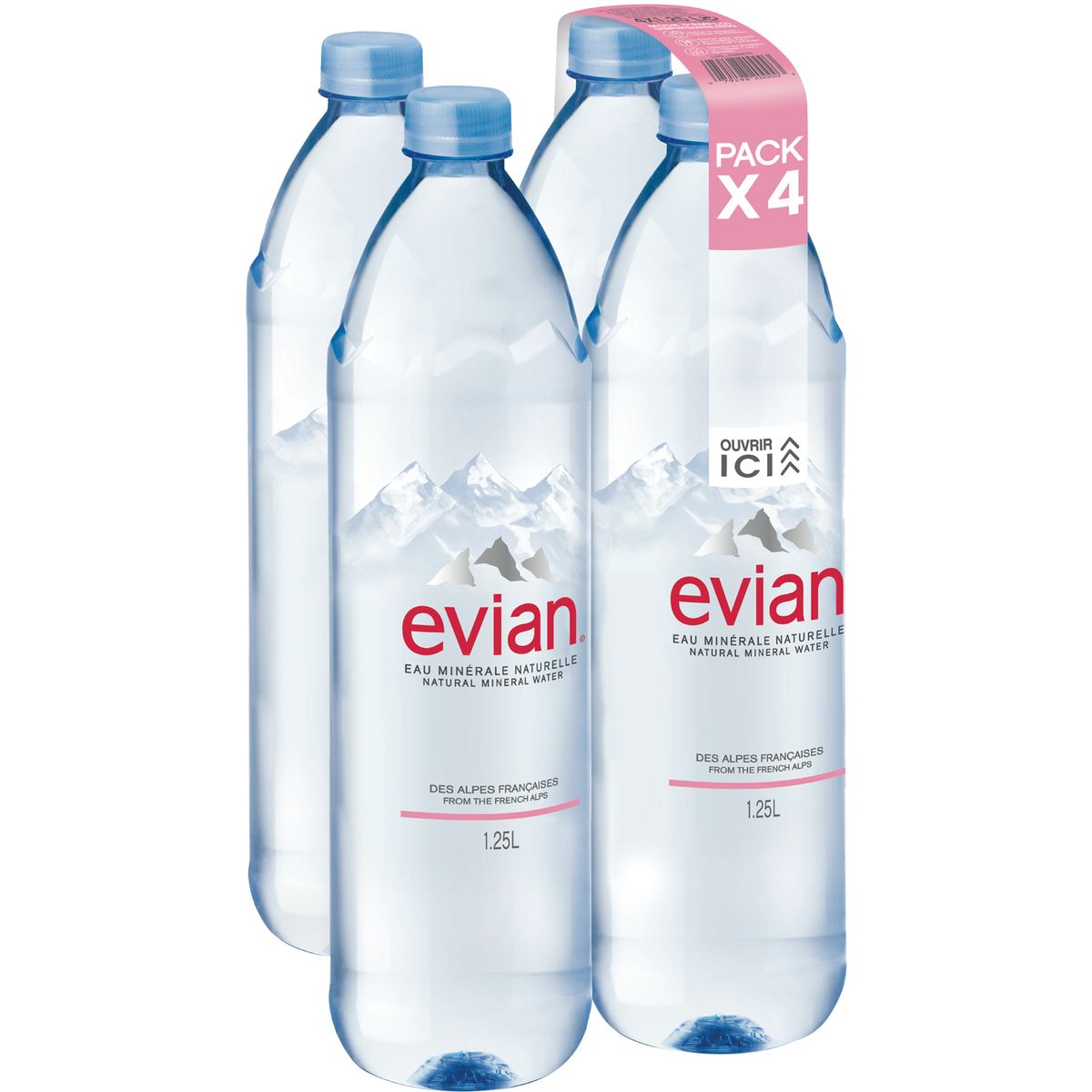 evian evian eau minerale plate prestige 4x1 25l pas cher a prix auchan