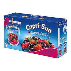 CAPRI-SUN Boisson au jus de fruits summer berries poches 10x20cl