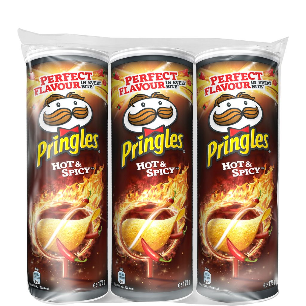 PRINGLES Pringles Tuiles hot and spicy 3x175g lot de 3 3x175g pas cher 