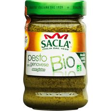 SACLA Sauce pesto bio alla genovese sans gluten, en bocal 190g