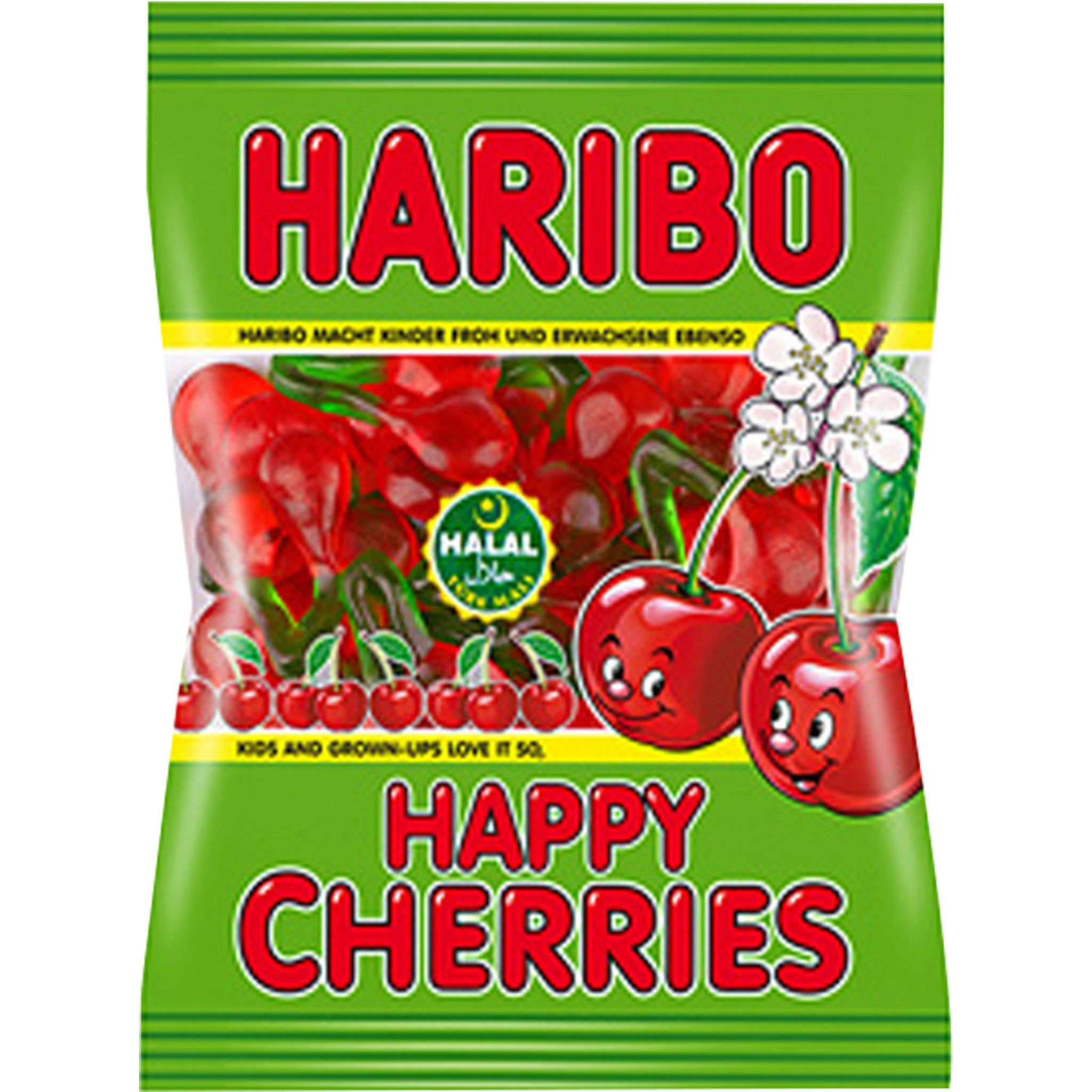 HARIBO Happy cherries halal bonbons à la cerise 80g pas cher 