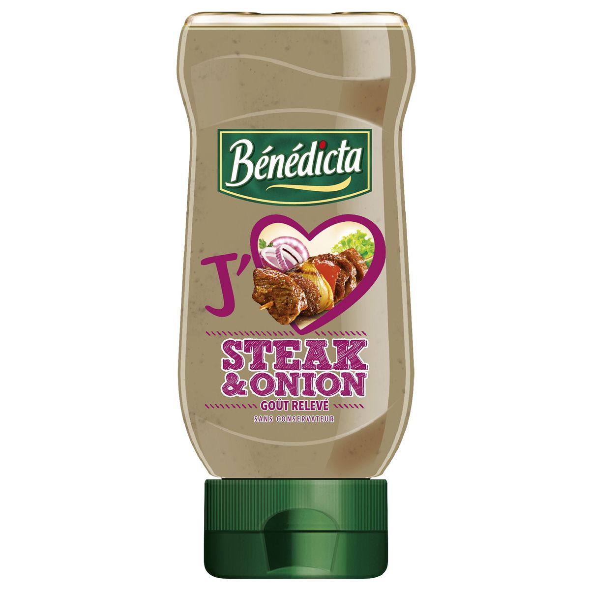 BENEDICTA Bénédicta Sauce steak & onion goût relevé sans conservateur