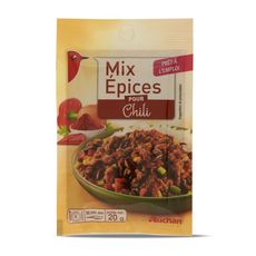 Auchan Sachet Mix D Epices Pour Chili Pret A L Emploi 20g Pas Cher A Prix Auchan