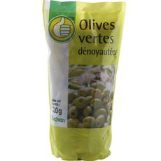 AUCHAN ESSENTIEL Olives vertes dénoyautées 320g