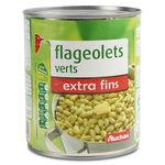 Auchan flageolets verts extra fins 530g