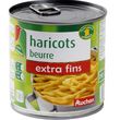 AUCHAN Haricots beurre extra fins 220g