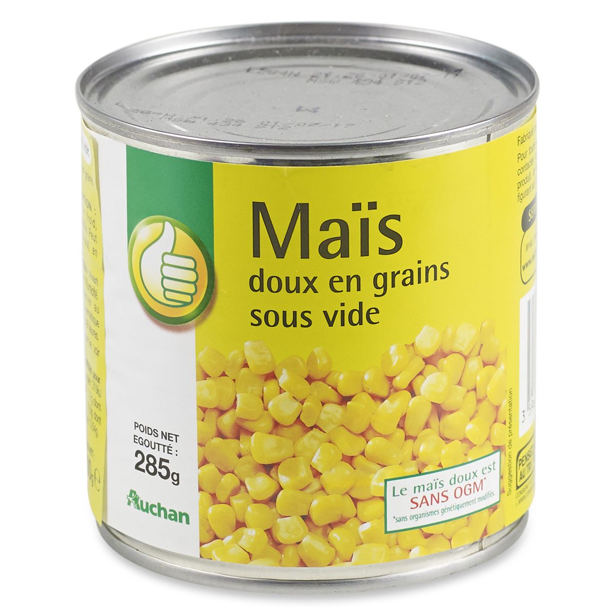 POUCE Maïs doux en grains sous vide 285g