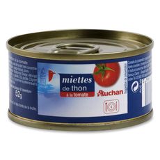 AUCHAN Auchan miettes de thon à la tomate 80g