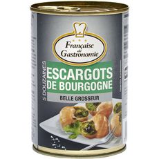 Boite d'Escargots de Bourgogne très gros boîte 4/4 8Dz 500g Bourgogne  Escargots