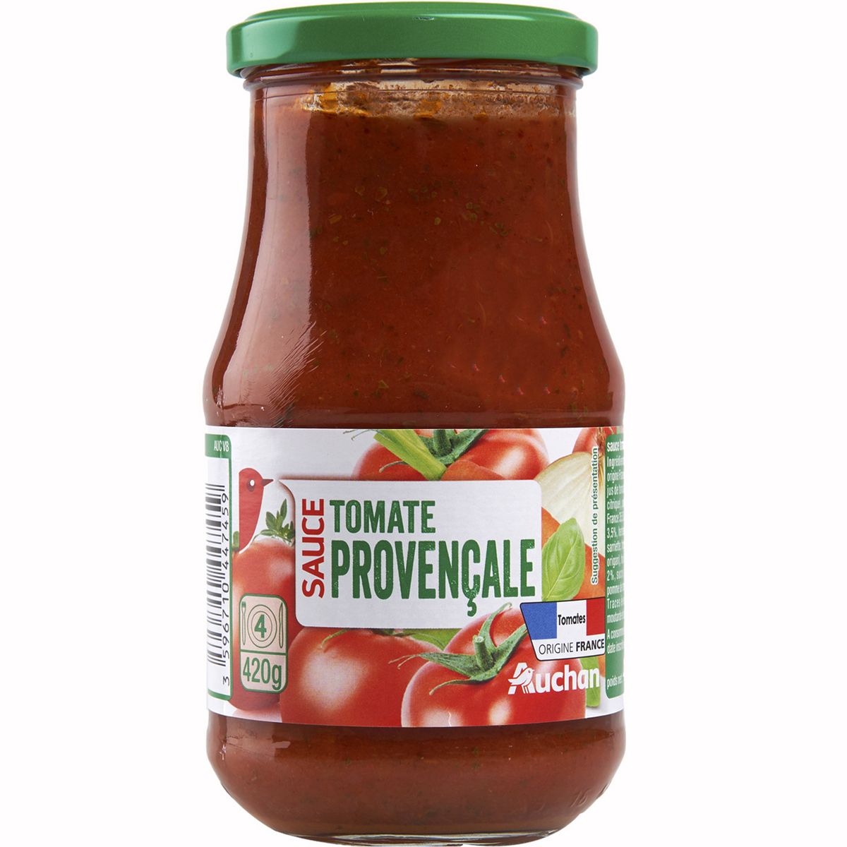 Auchan Sauce Tomate Provencale Origine France En Bocal 420g Pas Cher A Prix Auchan