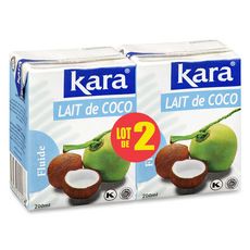 KARA Kara Lait de coco fluide 2x200ml 2x200ml
