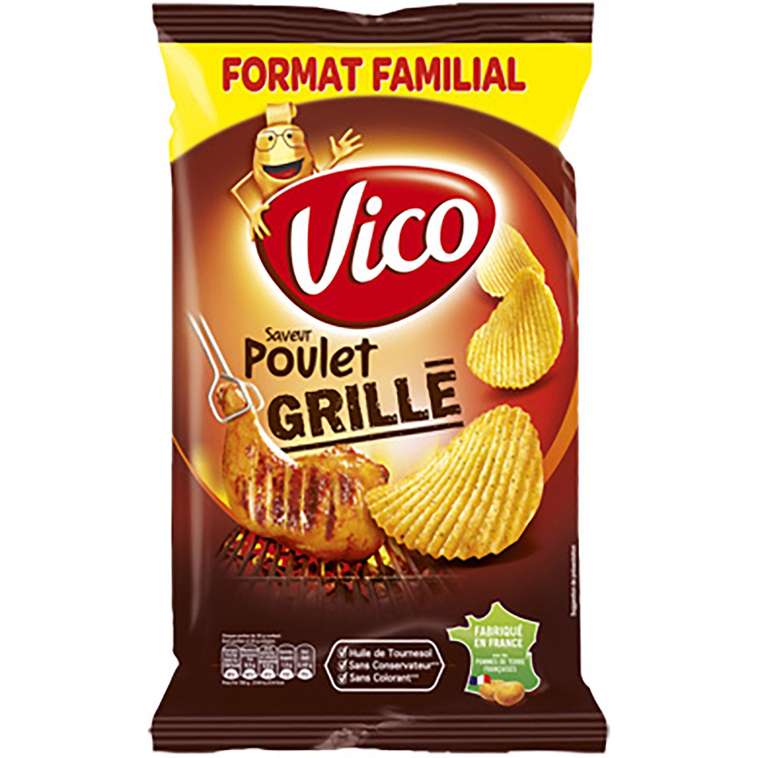 6 paquets de chips grill VICO prix pas cher