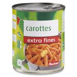 Auchan carottes extra fines 530g