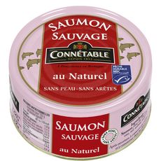 CONNETABLE Saumon sauvage MSC au naturel sans peau sans arêtes 112g