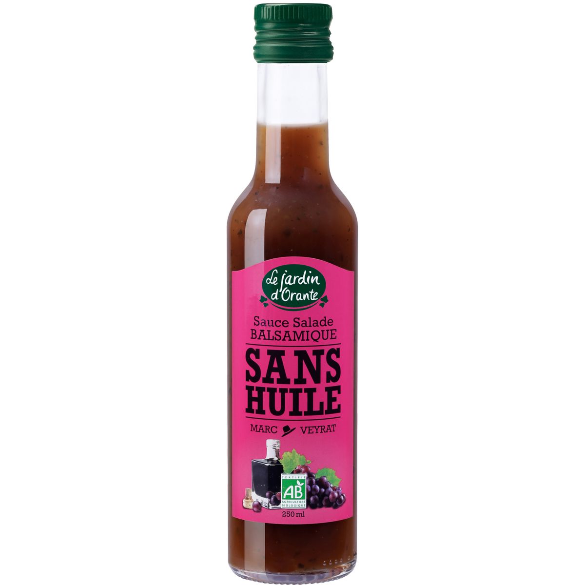 JARDIN D'ORANTE Jardin Orante sauce balsamique sans huile bio bouteille 25cl