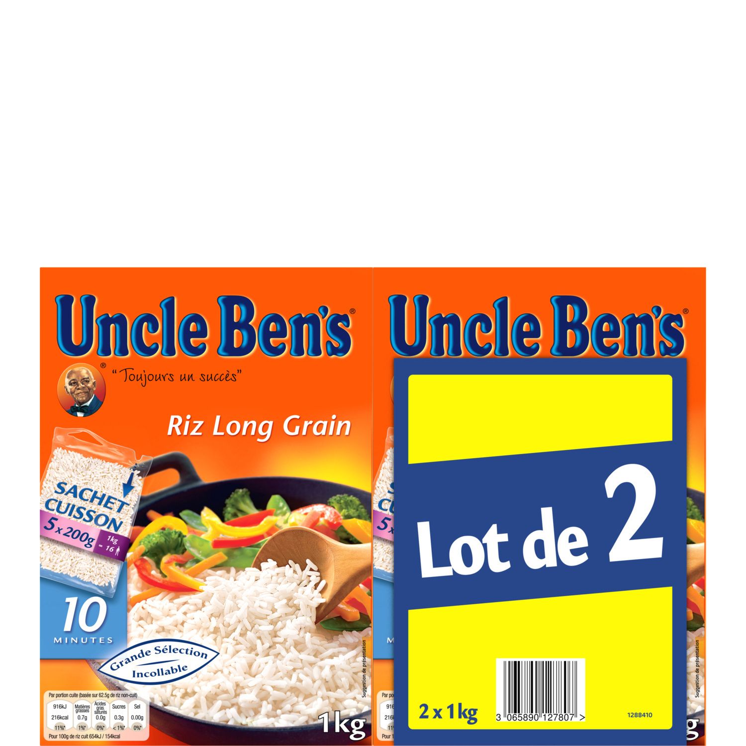 Riz long grain Uncle Ben's x8 - 1kg - Cdiscount Au quotidien