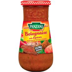 PANZANI Sauce bolognaise aux épices extra gourmand sans conservateur, en bocal 400g