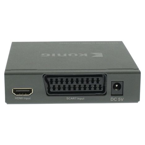 KONIG KNVCO3420 - Convertisseur HDMI SCART (péritel) pas cher 