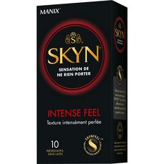 MANIX Skyn préservatifs sans latex texture intensément perlée 10 préservatifs