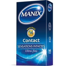 MANIX Contact préservatifs ultra-fins sensations intactes 14 préservatifs